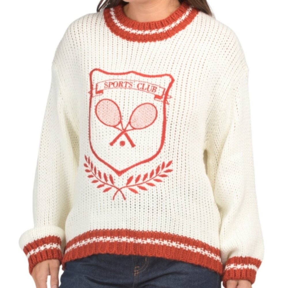 BAEVELY Tennis Pullover Sweater Size Large NWT